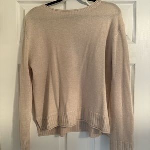 Jenni Kayne Brand New Beige Cashmere Sweater